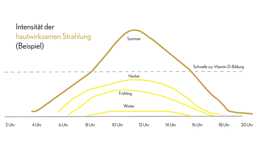 Vitamin D wann stellt der Körper im Jahr genug selber her?