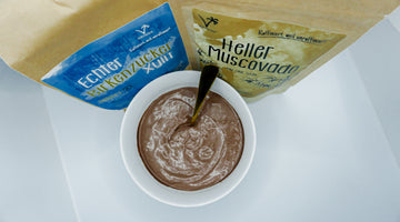 Veganer Schokoladenpudding mit alternativen Zuckersorten
