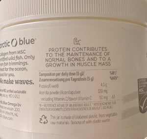 Arctic Blue Kollagen hochwertiges arktisches Fisch Collagen Erdbeere 150g